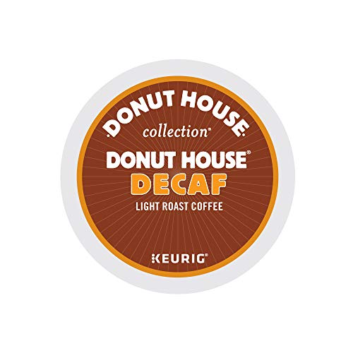 Book Cover Donut House Collection Donut House Decaf, Single-Serve Keurig K-Cup Pods, Light Roast Coffee, 72 Count