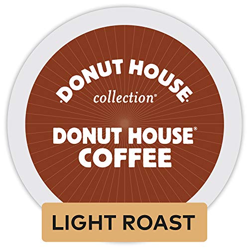 Book Cover Donut House Collection Donut House Coffee, Single-Serve Keurig K-Cup Pods, Light Roast Coffee, 12 count (Pack of 6)