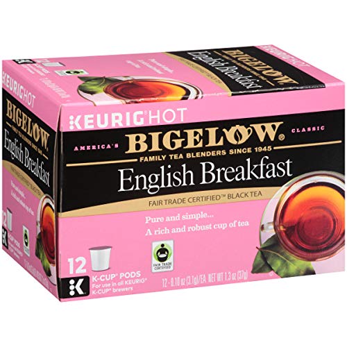 Book Cover Bigelow Tea English Breakfast Black Tea Keurig K-Cup Pods, Box of 12 (Pack of 6), Caffeinated Black Tea, 72 K-Cup Pods Total