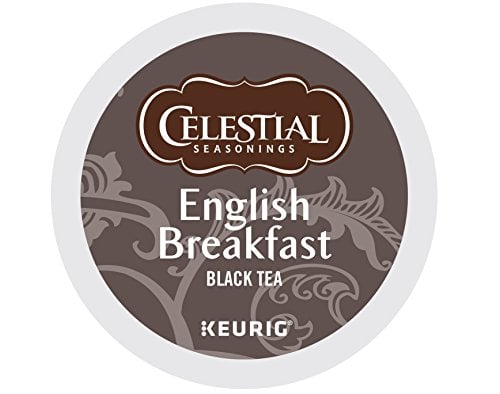 Book Cover Celestial Seasonings English Breakfast Black Tea, Single Serve Coffee K-Cup Pod, Tea, 72