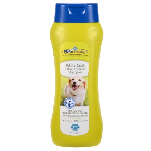 Book Cover Furminator White Coat Ultra Premium Shampoo for Dogs (16 oz)