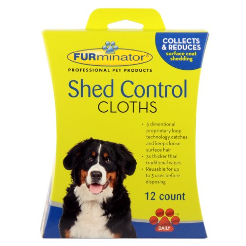 Book Cover FURminator Dog Shed Control Cloths, 12-Count