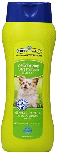 Book Cover Furminator deOdorizing Ultra Premium Shampoo for Dogs (16 oz)