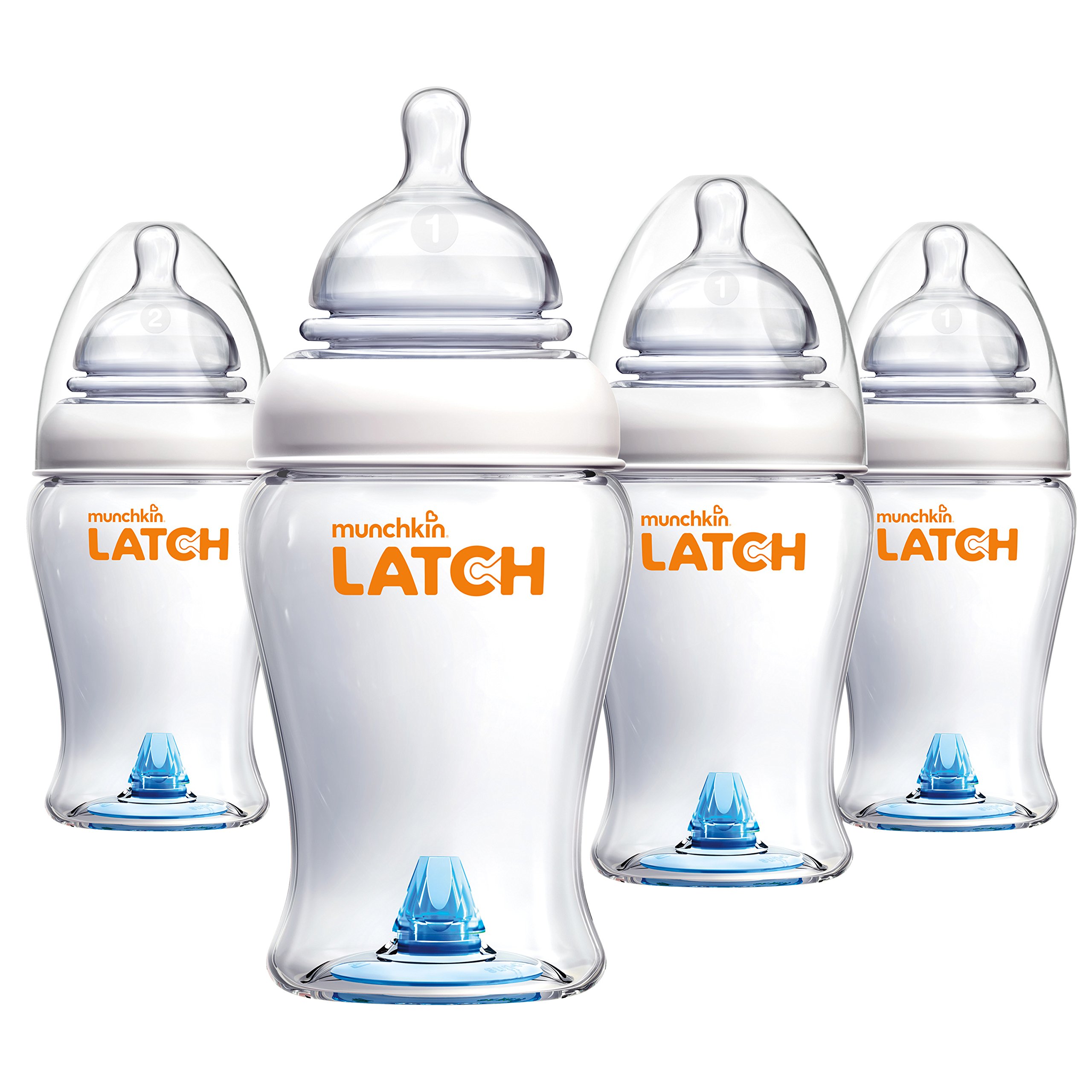 Book Cover Munchkin Latch BPA-Free Baby Bottle, 8 Ounce, 4 Pack