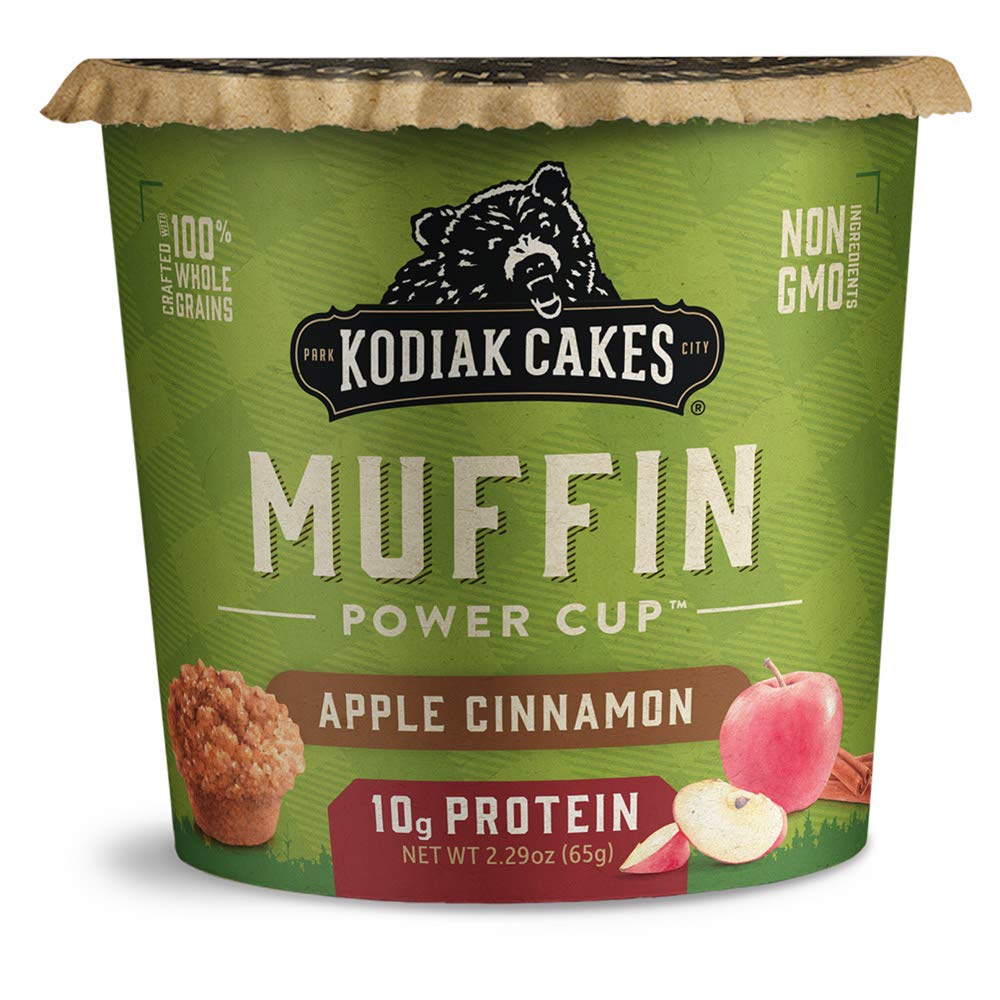 Book Cover Kodiak Cakes Min Muffins High Protein Snack, Apple Cinnamon Oat, 2.29 Oz (Pack Of 12) (packaging May Vary) Apple Cinnamon Oat - Pack of 12 2.29 Ounce (Pack of 12)