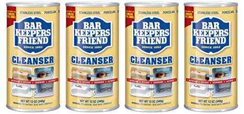 Book Cover Bar Keepers Friend Powdered Cleanser 12-Ounces (4-Pack)