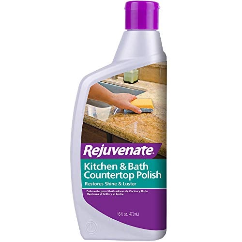 Book Cover Rejuvenate Kitchen & Bathroom Countertop Polish - Brings Back Shine and Luster to All Kitchen and Bathroom Countertops in One Easy Application - 16 Ounce