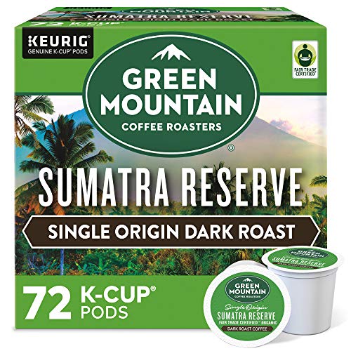 Book Cover Green Mountain Coffee Roasters Sumatra Reserve, Single-Serve Keurig K-Cup Pods, Dark Roast Coffee, 72 Count