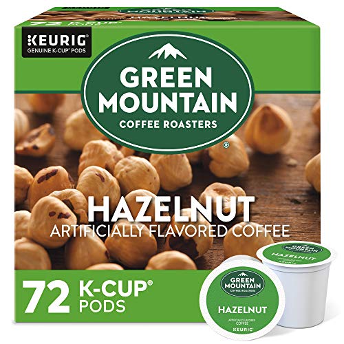 Book Cover Green Mountain Coffee Roasters Hazelnut, Single-Serve Keurig K-Cup Pods, Flavored Light Roast Coffee, 72 Count