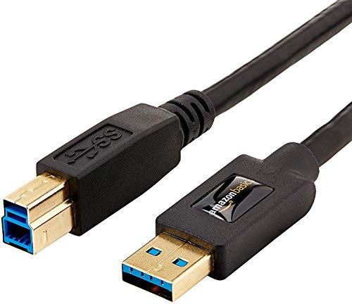 Book Cover AmazonBasics High Speed USB 3.0 Cable - A-Male to B-Male - 9 Feet (2.7 Meters)