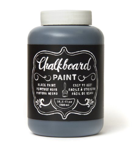 Book Cover DIY Shop Chalkboard Paint by American Crafts | 16.5 ounces, Black (366867)