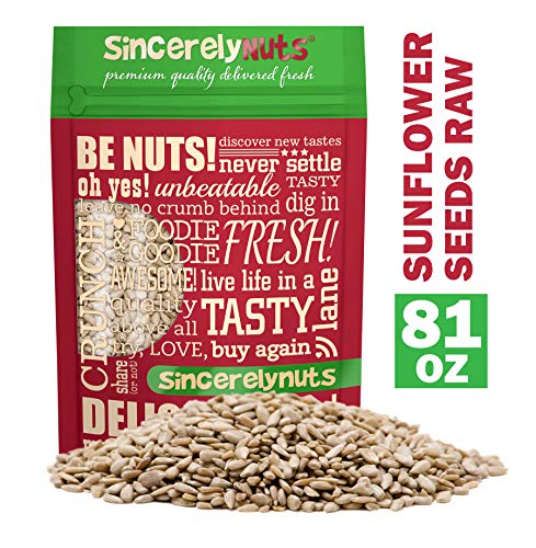 Book Cover Sincerely Nuts Sunflower Seed Kernels Raw (No Shell) (5lb bag) | Delicious Antioxidant Rich Snack | Source of Protein, Fiber, Essential Vitamins & Minerals | Vegan and Gluten Free