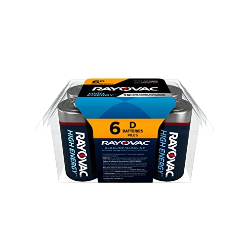 Book Cover Rayovac D Batteries, D Cell Battery Alkaline, 6 Count