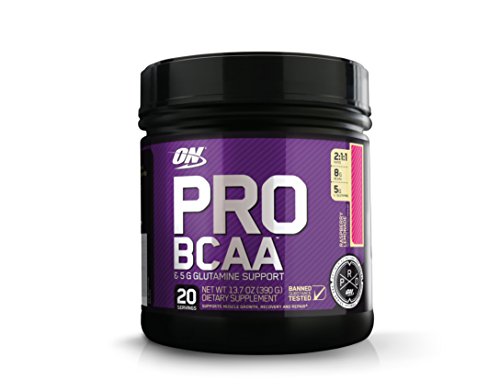 Book Cover OPTIMUM NUTRITION Pro BCAA Powder with Glutamine, Raspberry Lemonade, Keto Friendly Branched Chain Amino Acids, 20 Servings (Packaging May Vary)