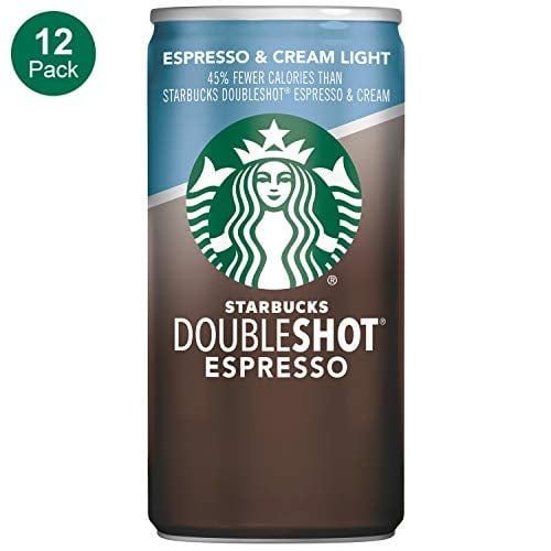 Book Cover Starbucks Doubleshot, Espresso + Cream Light, 6.5 Ounce, 12 Pack