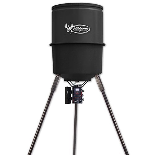 Book Cover Wildgame Innovations Tri-Pod Deer Feeder, Easy to Use Feeder with 4 Feed Times