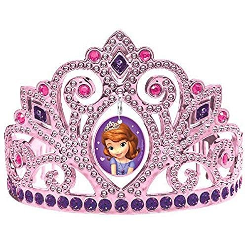 Book Cover Amscan Sofia The First Electroplated Tiara, Multicolor
