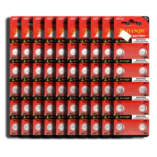 Book Cover AG5 393A LR754 SR48 Button Cell Batteries [100-Pack]