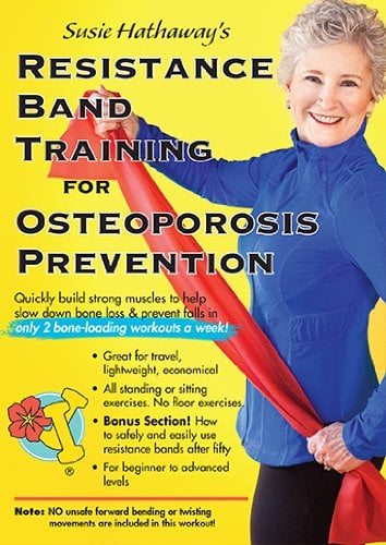 Book Cover Resistance Band Training for Osteoporosis Prevention DVD