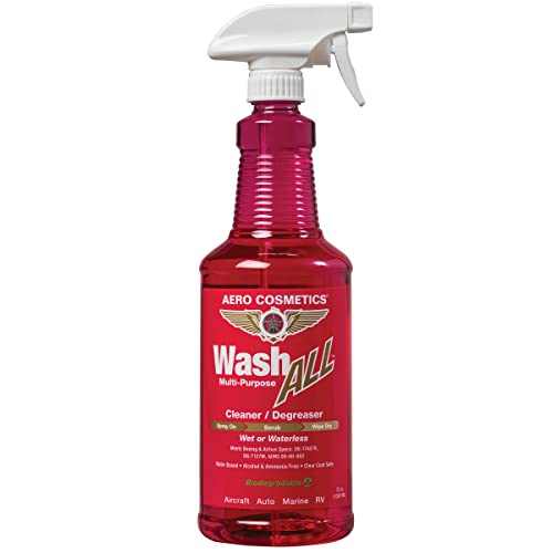 Book Cover Aero Cosmetics Wash All Multi-Surface, Multi-Purpose Cleaner Degreaser. Kitchen, Bath, Floors, Furniture, Appliances, Home, Car, RV, and Boat