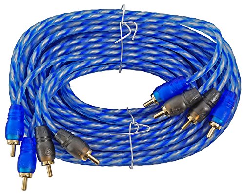 Book Cover Rockville RTR174 17 Foot 4 Channel Twisted Pair RCA Cable Split Pin, 100% Copper
