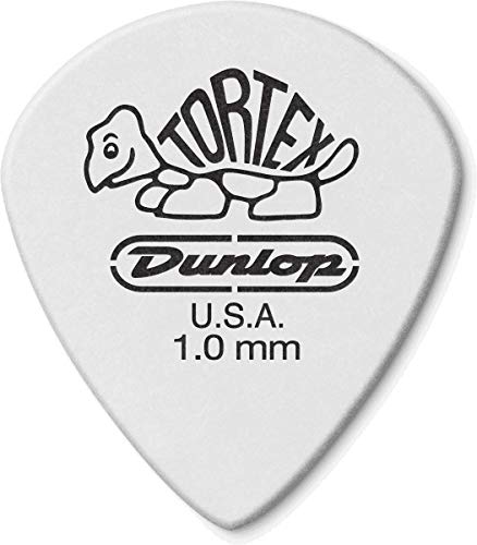 Book Cover Jim Dunlop 478P1.0 Tortex White Jazz III, 1.0mm, 12/Player's Pack