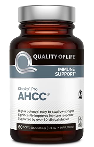 Book Cover Premium AHCC Immune Support Supplement - Most Bioavaliable AHCC - Natural Mushroom Extract - Quality of Life AHCC Kinoko Pro