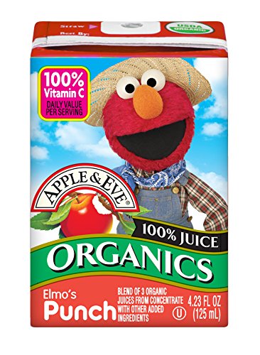 Book Cover Apple & Eve Sesame Street Organics, Elmo's Punch, 4.23 Fluid-oz., 36 Count