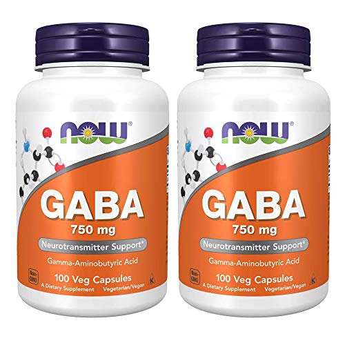 Book Cover Now GABA 750mg, 100 Vcaps (2pack)