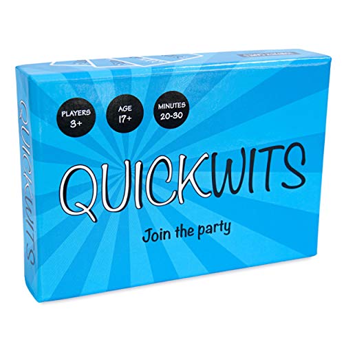 Book Cover Quickwits Party Card Game -- A Fun and Social Adult Tabletop Game
