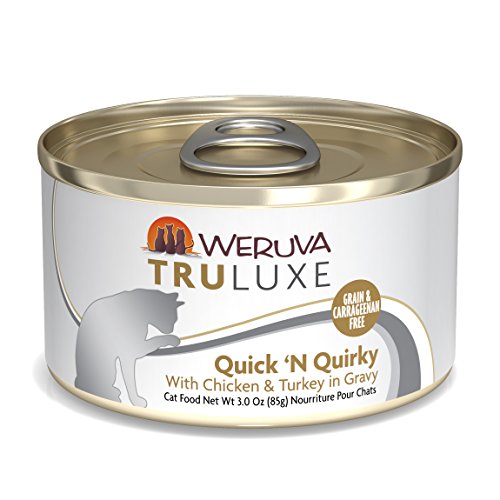 Book Cover Weruva Truluxe Cat Food, Quick 'N Quirky With Chicken & Turkey In Gravy, 3Oz Can (Pack Of 24)