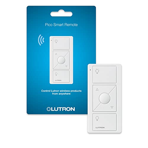 Book Cover Lutron Pico Smart Remote Control for Caseta Smart Dimmer Switch | PJ2-3BRL-GWH-L01 | White