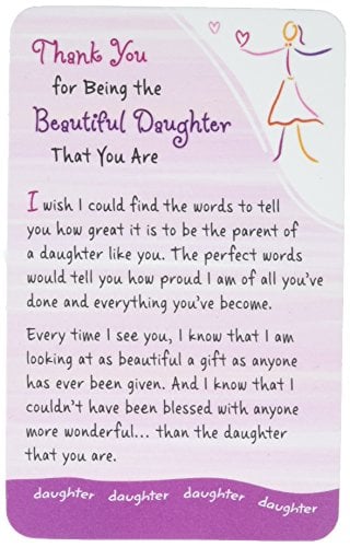 Book Cover Wallet Card: Thank You for Being The Beautiful Daughter That You are, 2.1