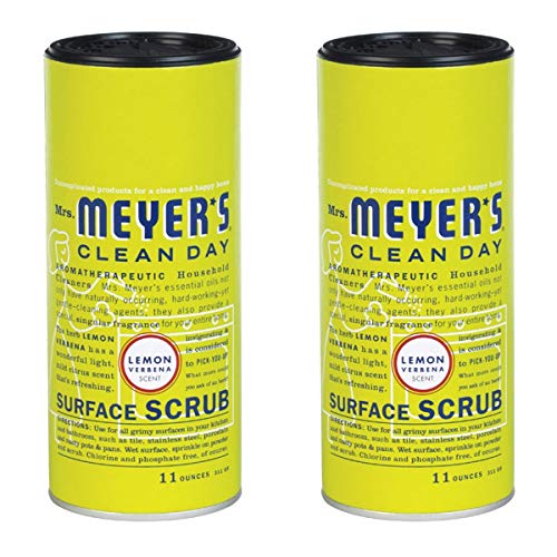 Book Cover Mrs. Meyer's Clean Day Surface Scrub - Lemon Verbana - 11 oz - 2 pk