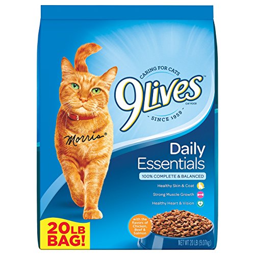 Book Cover 9Lives 20 Lb Daily Essentials Dry Cat Food, Large
