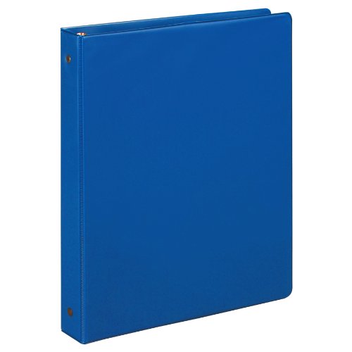 Book Cover Samsill 1 Inch Value Document Storage 3 Ring Binder, Round Ring, 11 x 8.5 Inches, Cobalt Blue (11361)