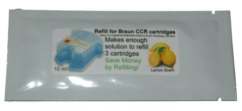 Book Cover Refill Solution for Braun Clean & Renew CCR3 Shaver Cartridges