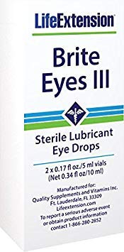 Book Cover Brite Eyes III | 2 vials (5 ml each) by Life Extension