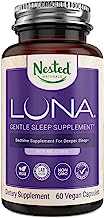 Book Cover Luna | #1 Sleep Aid on Amazon | Naturally Sourced Ingredients | 60 Non-Habit Forming Vegan Capsules | Herbal Supplement with Melatonin, Valerian Root, Chamomile | Sleeping Pills for Adults