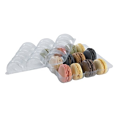 Book Cover PacknWood - 210MACINS12BC Clear Plastic Macaron Box Insert (Case of 25), - Macaron Cookie Container (6