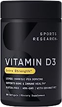 Book Cover Vitamin D3 (5000iu/125mcg) Enhanced with Coconut Oil for Better Absorption ~ Non-GMO & Gluten Free (360 Mini Liquid Softgels)