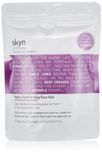 Book Cover skyn ICELAND Hydro Cool Firming Face Gels, 8 Count