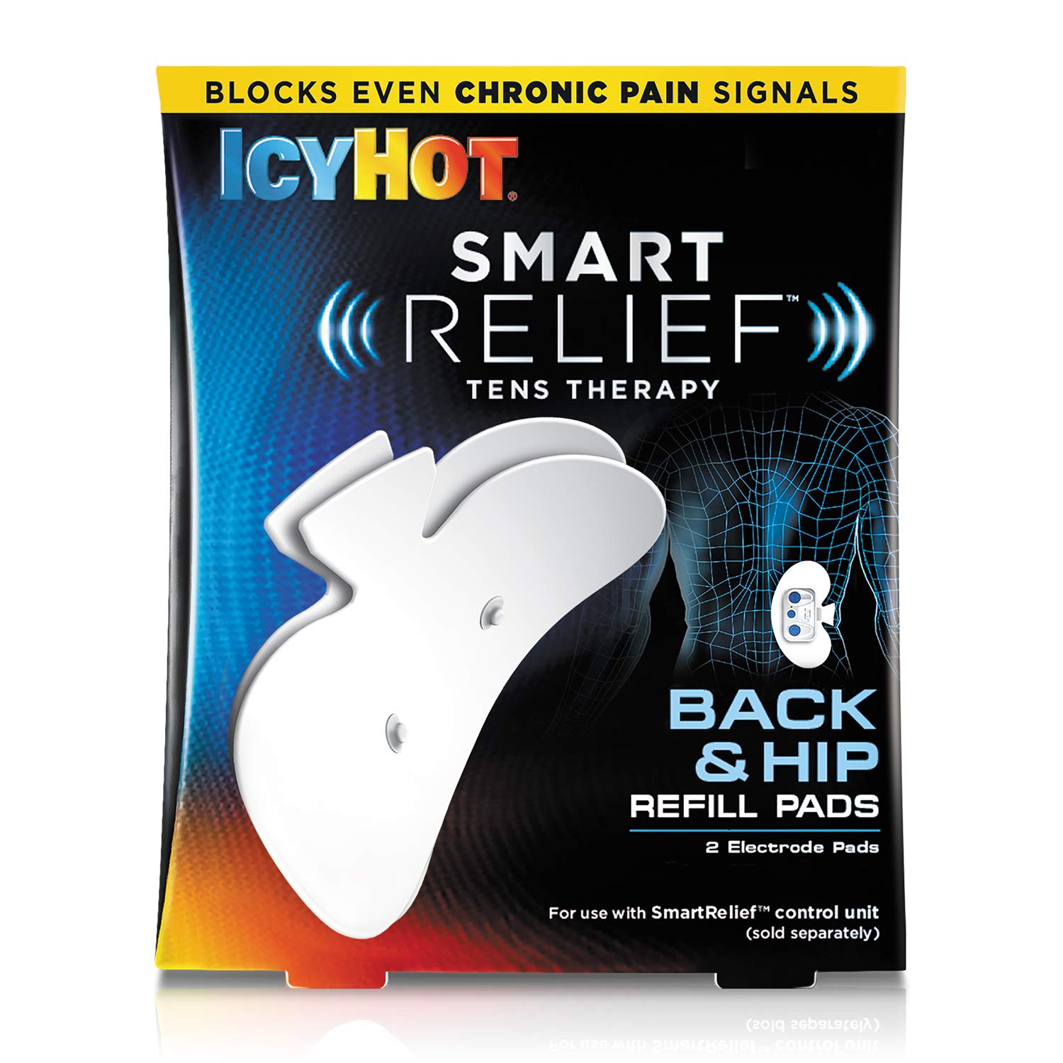 Book Cover Icy Hot SmartRelief TENS Therapy Back & Hip Refill Pads for Use With SmartRelief Control Unit