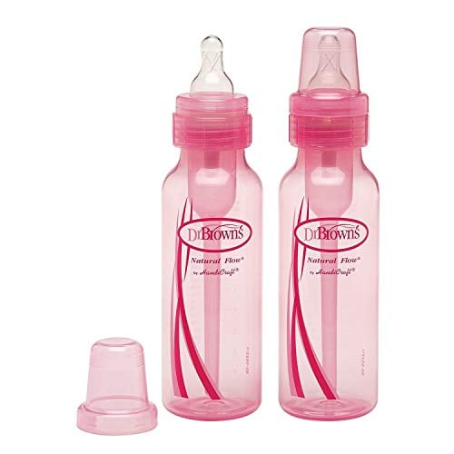 Book Cover Dr. Brown's Natural Flow 2- Pack 8 Oz pink