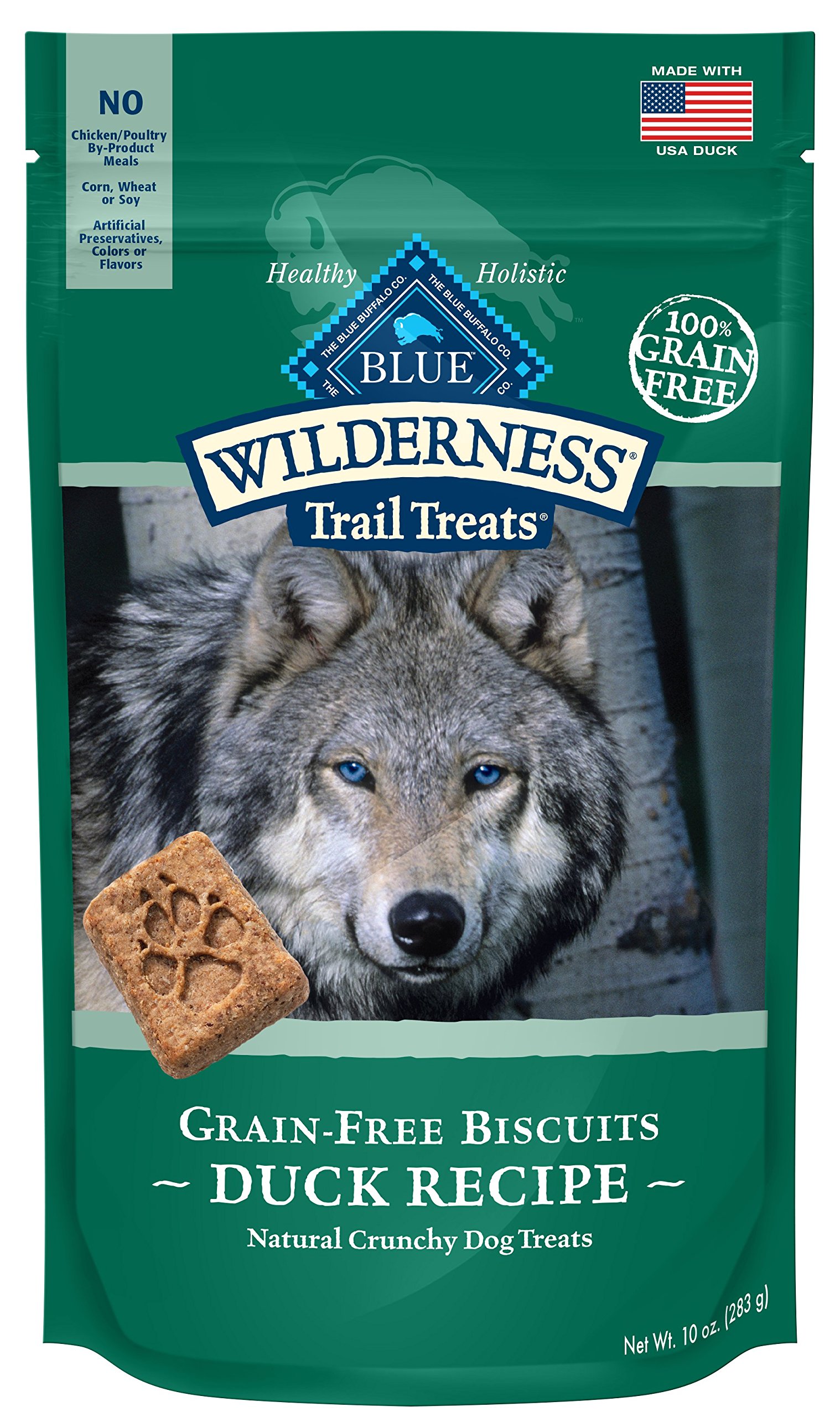 Book Cover Blue Wilderness Grain-Free Duck Biscuits Trail Dog Treats 10 Oz (6 Pack) Trail Treats Duck Recipe 10 Ounce (Pack of 6) Standard Packaging