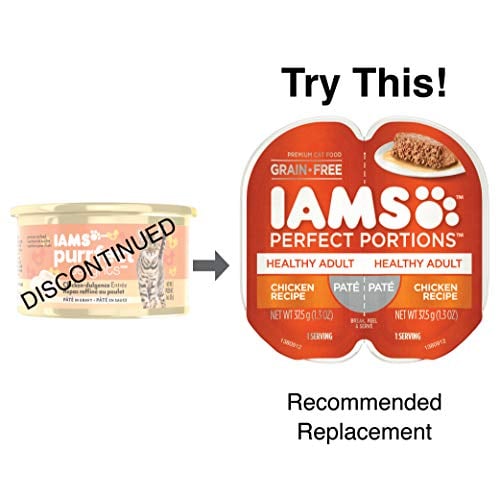 Book Cover IAMS PURRFECT DELIGHTS Pate in Gravy Chicken-dulgence Entrée Canned Cat Food 3 oz. (Pack of 24)