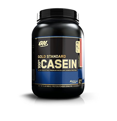 Book Cover OPTIMUM NUTRITION Gold Standard 100% Micellar Casein Protein Powder, Slow Digesting, Helps Keep You Full, Overnight Muscle Recovery, Strawberry Cream, 2 Pound