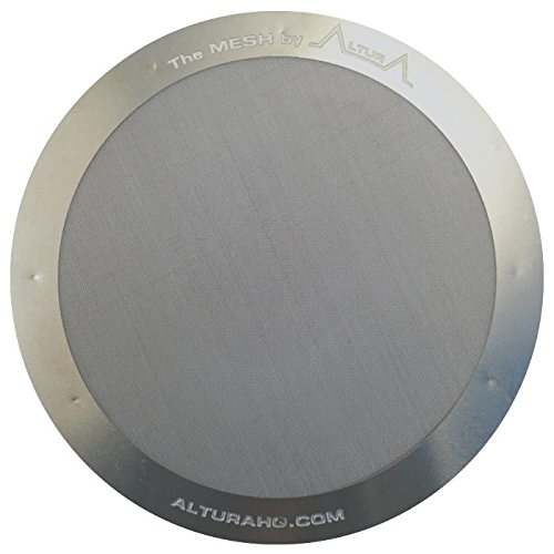Book Cover Altura The Mesh: Premium Filter For Aeropress Coffee Makers + Free Ebook With Recipes, Tips, And More, Stainless Steel, Washable and Reusable. Lifetime 100% Guarantee