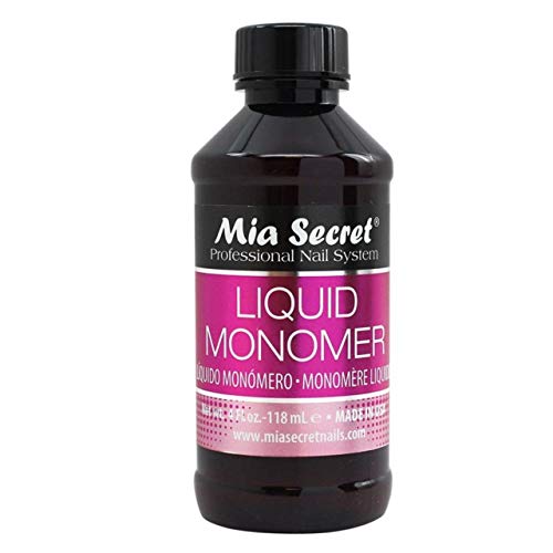 Book Cover Mia Secret Liquid Monomer Professional Acrylic System 4 Oz 118ml by Mia Secret
