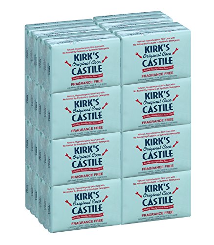 Book Cover Kirk's Original Coco Castile Soap, Fragrance Free (48 Pack)